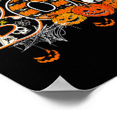 Boo Creepy Owl Pumpkin Ghost Halloween Men Women K Poster (Ecke)