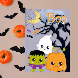 Boo-Crew 1 Niedliche Halloween-Karte für Kinder Karte