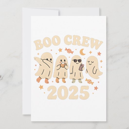 Boo Crew 2025 Trending Ghost Squad Einladung (Vorderseite)