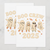 Boo Crew 2025 Trending Ghost Squad Einladung (Vorne/Hinten)