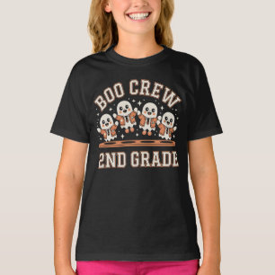 Boo Crew 2. Klasse Halloween Ghosts School Student T-Shirt