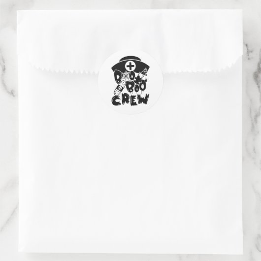 Boo-Crew-Aufkleber Runder Aufkleber (Tasche)