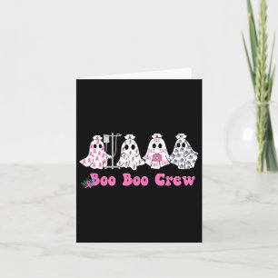 Boo Crew Brustkrebs Ghost Nurse Halloween Karte