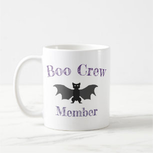 Boo Crew Cartoon Bat Halloween Tasse