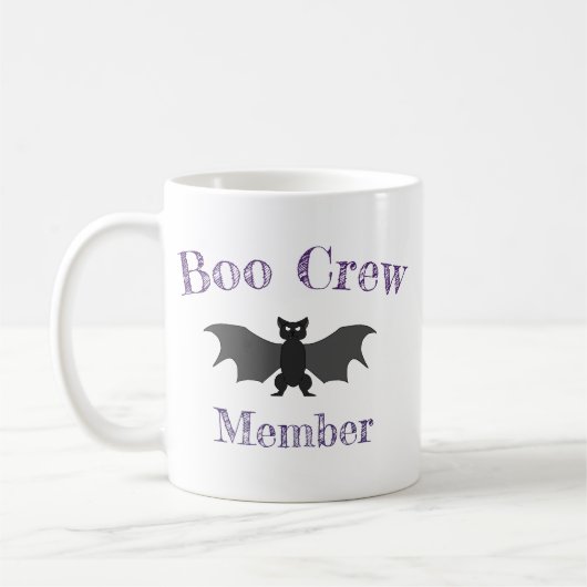 Boo Crew Cartoon Bat Halloween Tasse (Links)