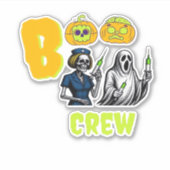 Boo Crew Classic T - Shirt Aufkleber (Vorderseite)