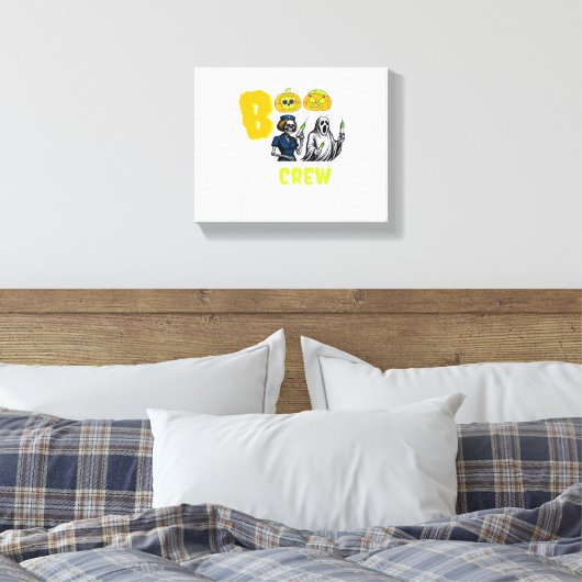 Boo Crew Classic T - Shirt Leinwanddruck (Insitu (Schlafzimmer))