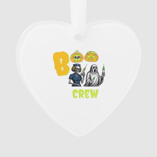 Boo Crew Classic T-Shirt Ornament (Vorderseite)