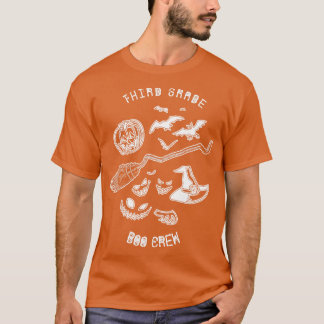 Boo Crew der dritten Klasse Funny Halloween Party T-Shirt