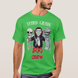 Boo Crew der dritten Klasse Funny Halloween Party  T-Shirt
