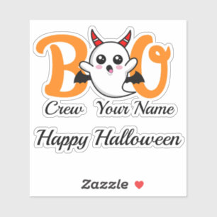 Boo Crew Devil Halloween Familienpasswort Aufkleber