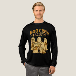 Boo Crew Fakultät Niedlich Ghost Lehrer Halloween Tri-Blend Shirt
