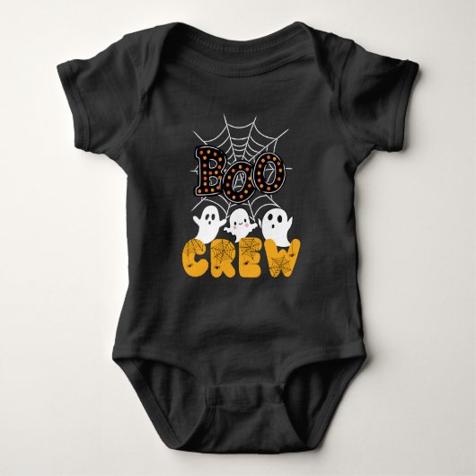 Boo-Crew-Familie Matching Funny Halloween Baby Strampler (Vorderseite)