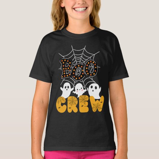 Boo-Crew-Familie Matching Funny Halloween T-Shirt (Vorderseite)