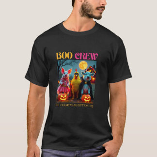 Boo Crew Farmyard Edition Halloween Hühnerkuh Pu T-Shirt
