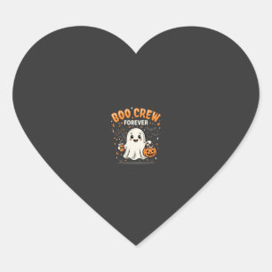 Boo Crew Forever Halloween-Geisterdesign_1 Herz-Aufkleber