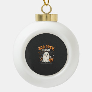 Boo Crew Forever Halloween-Geisterdesign_1 Keramik Kugel-Ornament
