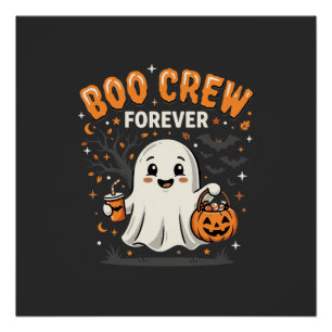Boo Crew Forever Halloween-Geisterdesign_1 Poster