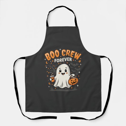 Boo Crew Forever Halloween-Geisterdesign_1 Schürze (Vorderseite)
