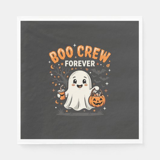 Boo Crew Forever Halloween-Geisterdesign_1 Serviette (Vorderseite)