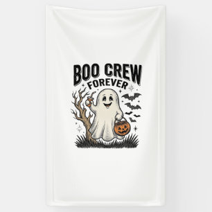 Boo Crew Forever Vintage Geist Halloween-Shirt Des Banner
