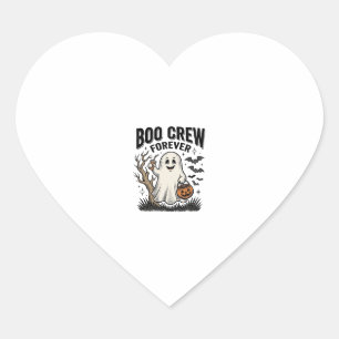 Boo Crew Forever Vintage Geist Halloween-Shirt Des Herz-Aufkleber