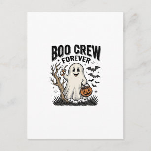 Boo Crew Forever Vintage Geist Halloween-Shirt Des Postkarte