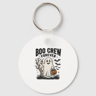 Boo Crew Forever Vintage Geist Halloween-Shirt Des Schlüsselanhänger
