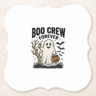 Boo Crew Forever Vintage Geist Halloween-Shirt Des Untersetzer