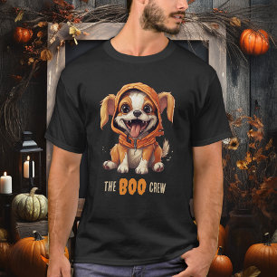 BOO Crew Funny Dog Lover Matching Halloween T-Shirt