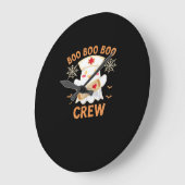 Boo Crew Funny Ghost Spooky Halloween Nurse T-Shir Große Wanduhr (Winkel)
