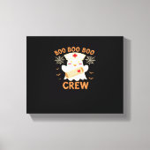 Boo Crew Funny Ghost Spooky Halloween Nurse T-Shir Leinwanddruck (Vorderseite)