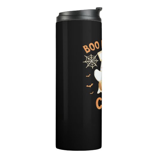 Boo Crew Funny Ghost Spooky Halloween Nurse T-Shir Thermosbecher (Nach links gedreht)