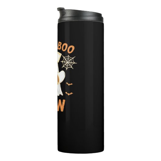 Boo Crew Funny Ghost Spooky Halloween Nurse T-Shir Thermosbecher (Nach rechts gedreht)