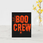 Boo Crew Funny Halloween Shirt For Group Costume F Karte (Gelbe Blume)