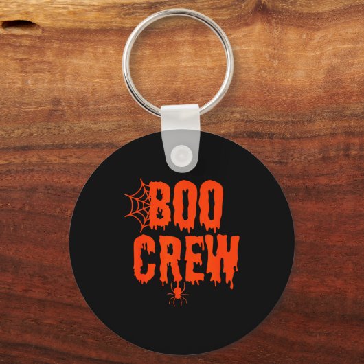 Boo Crew Funny Halloween Shirt For Group Costume F Schlüsselanhänger (Vorderseite)
