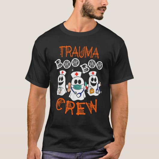 Boo Crew Funny Nursing Ghost Women Trauma Nurse Ha T-Shirt (Vorderseite)