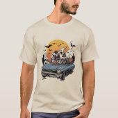 Boo Crew Funny T Rex Vintages T-Shirt (Vorderseite)