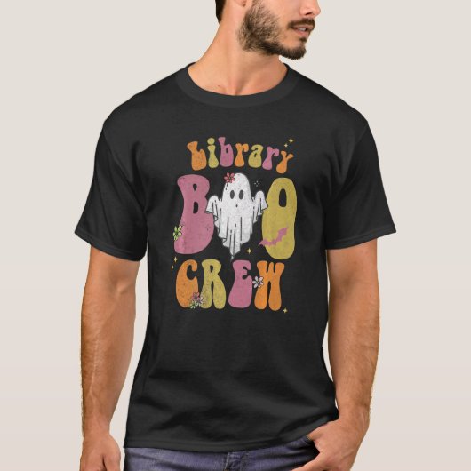 Boo-Crew für Buchpreisbibliothek Halloween Librari T-Shirt (Vorderseite)