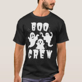 Boo Crew Geist Halloween Familie Matching T-Shirt (Vorderseite)