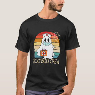 Boo Crew Geist Halloween Nachtschicht Krankenschwe T-Shirt