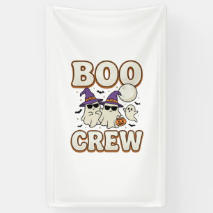 Boo Crew Geist Halloween Vintage Vektor Design_1 Banner