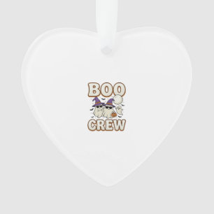 Boo Crew Geist Halloween Vintage Vektor Design_1 Ornament