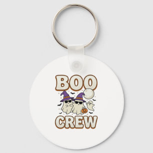 Boo Crew Geist Halloween Vintage Vektor Design_1 Schlüsselanhänger