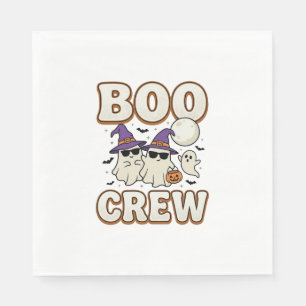 Boo Crew Geist Halloween Vintage Vektor Design_1 Serviette