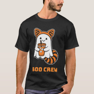 Boo Crew Geist-Waschbär Halloween T-Shirt