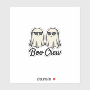 Boo Crew Geister Vintage Halloween-Shirt-Design_1 Aufkleber