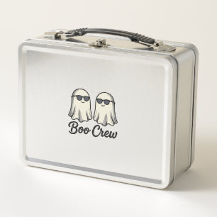 Boo Crew Geister Vintage Halloween-Shirt-Design_1 Metall Brotdose