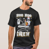 Boo Crew Ghost EMS EMT Paramedic Nurse Hallowe T-Shirt (Vorderseite)