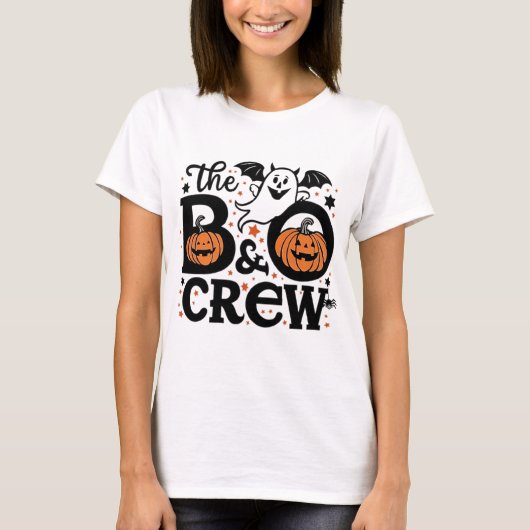 Boo Crew Ghost Halloween Shirt - Funny & Niedlich (Vorderseite)